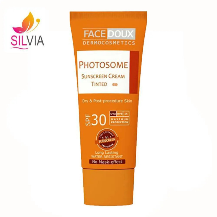 کرم ضدآفتاب رنگی پوست خشک و معمولی فوتوزوم SPF30 فیس دوکس 40 میل