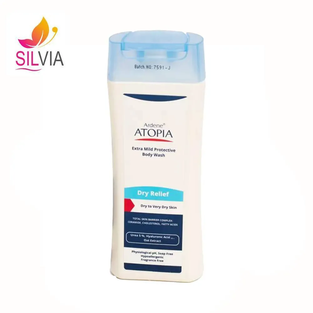 لوسیون شوینده و مرطوب کننده بدن مدل Dry Relief آتوپیا آردن 250 میل