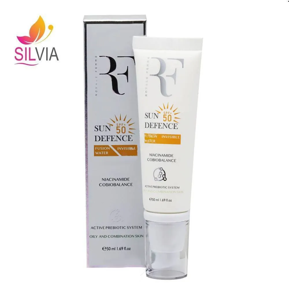 کرم ضد آفتاب بدون رنگ فیوژن واتر پوست چرب SPF50 آر اف 50 میل