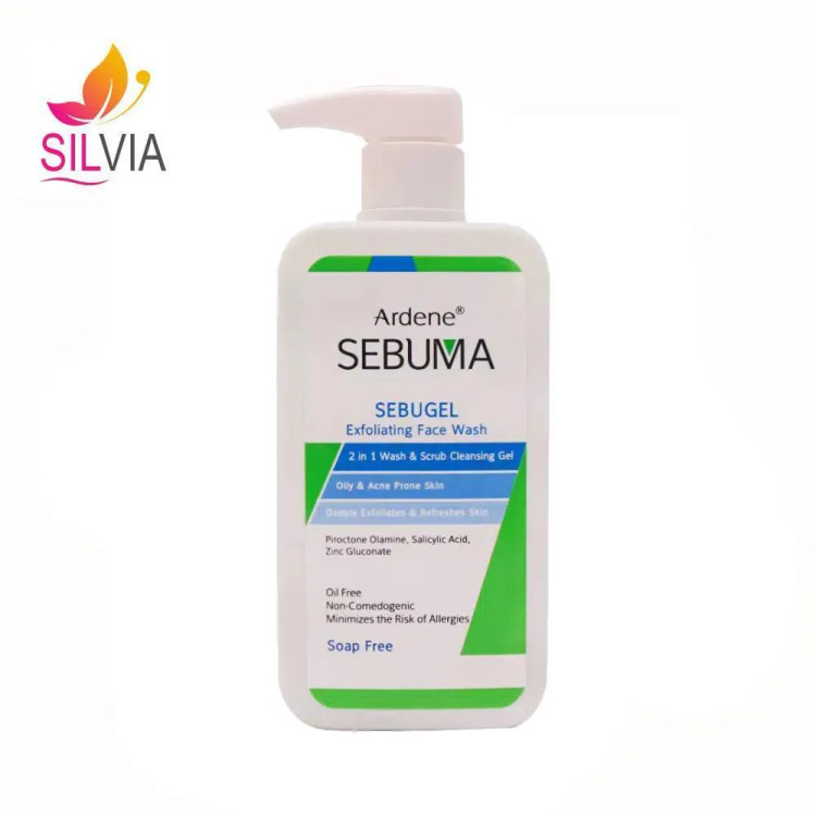 ژل شوینده و ساینده صورت پوست چرب و دارای آکنه سبوما آردن 350 میل