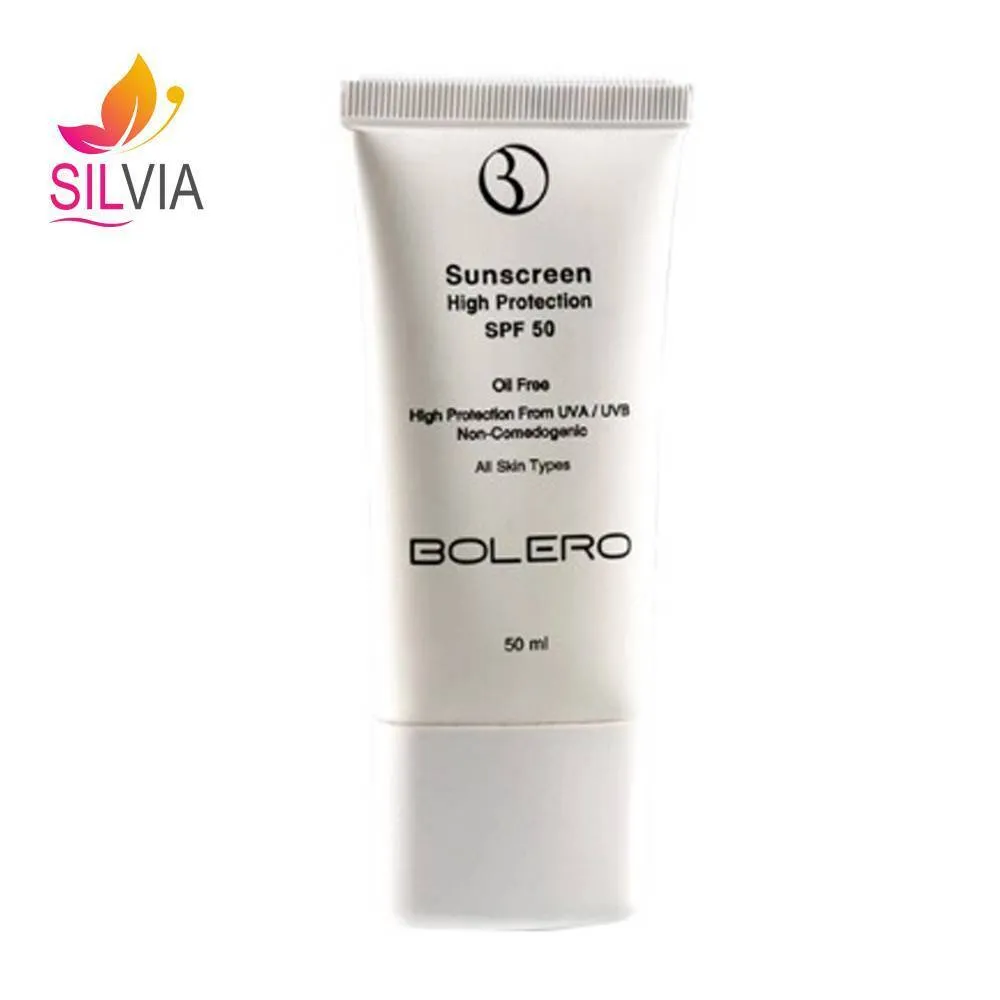 کرم ضدآفتاب بی رنگ SPF50 بولرو 50 میل