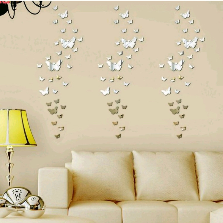 اینه دکوراتیو مدل پروانه مجموعه 60 عددی