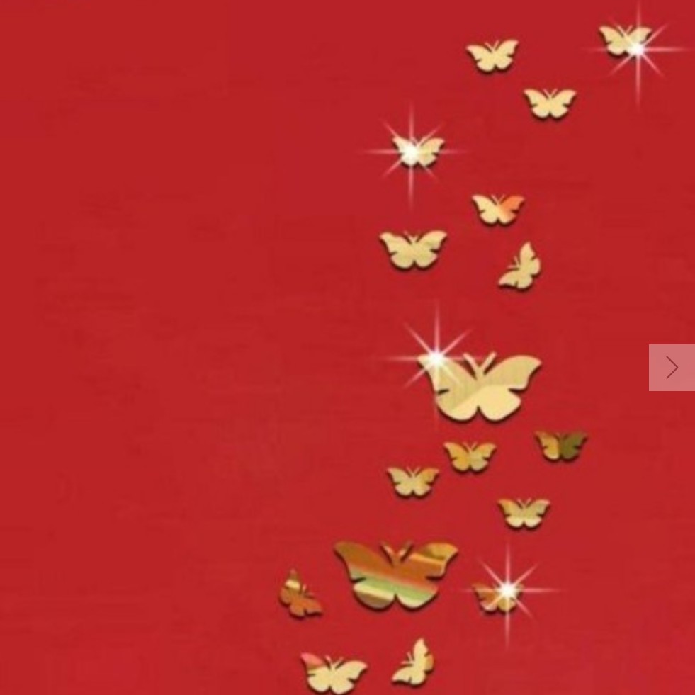 اینه دکوراتیو مدل پروانه بسته 30عددی