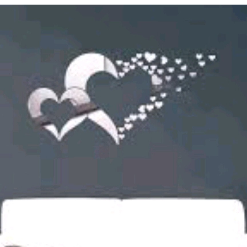 اینه دکوراتیو مدل قلب دو نیمه