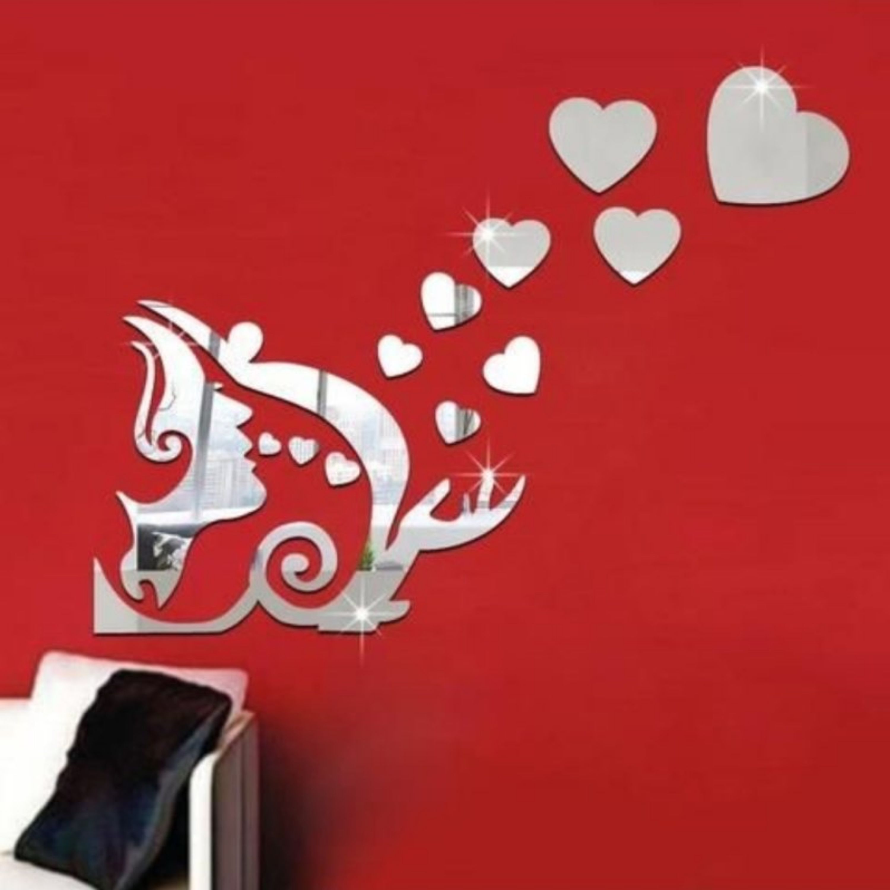 آینه پدیده پلاس مدل قلب و رخ