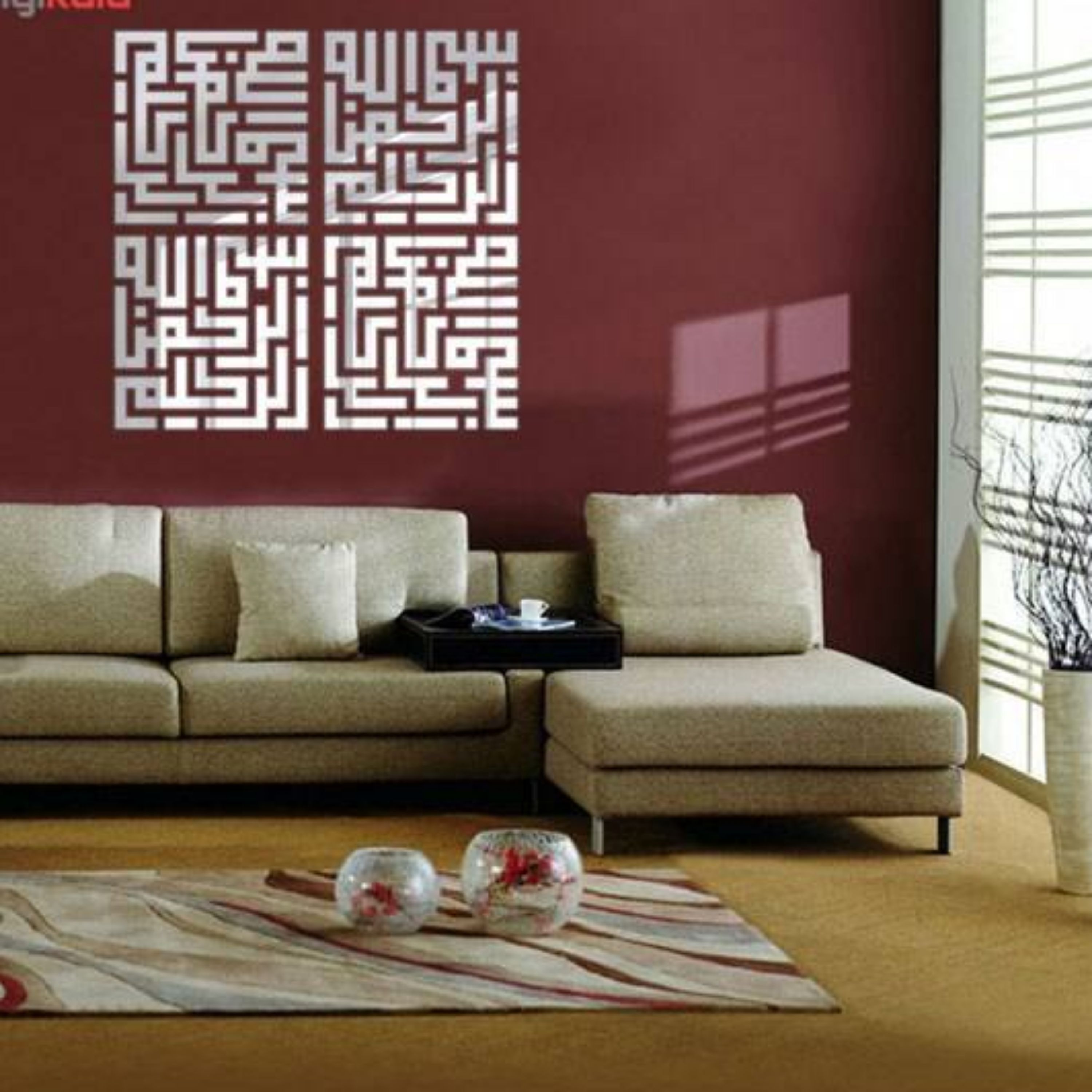 اینه دکوراتیو پدیده پلاس مدل بسم الله الرحمن الرحیم