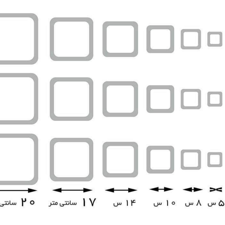 اینه دکوراتیو پدیده پلاس مدل erm