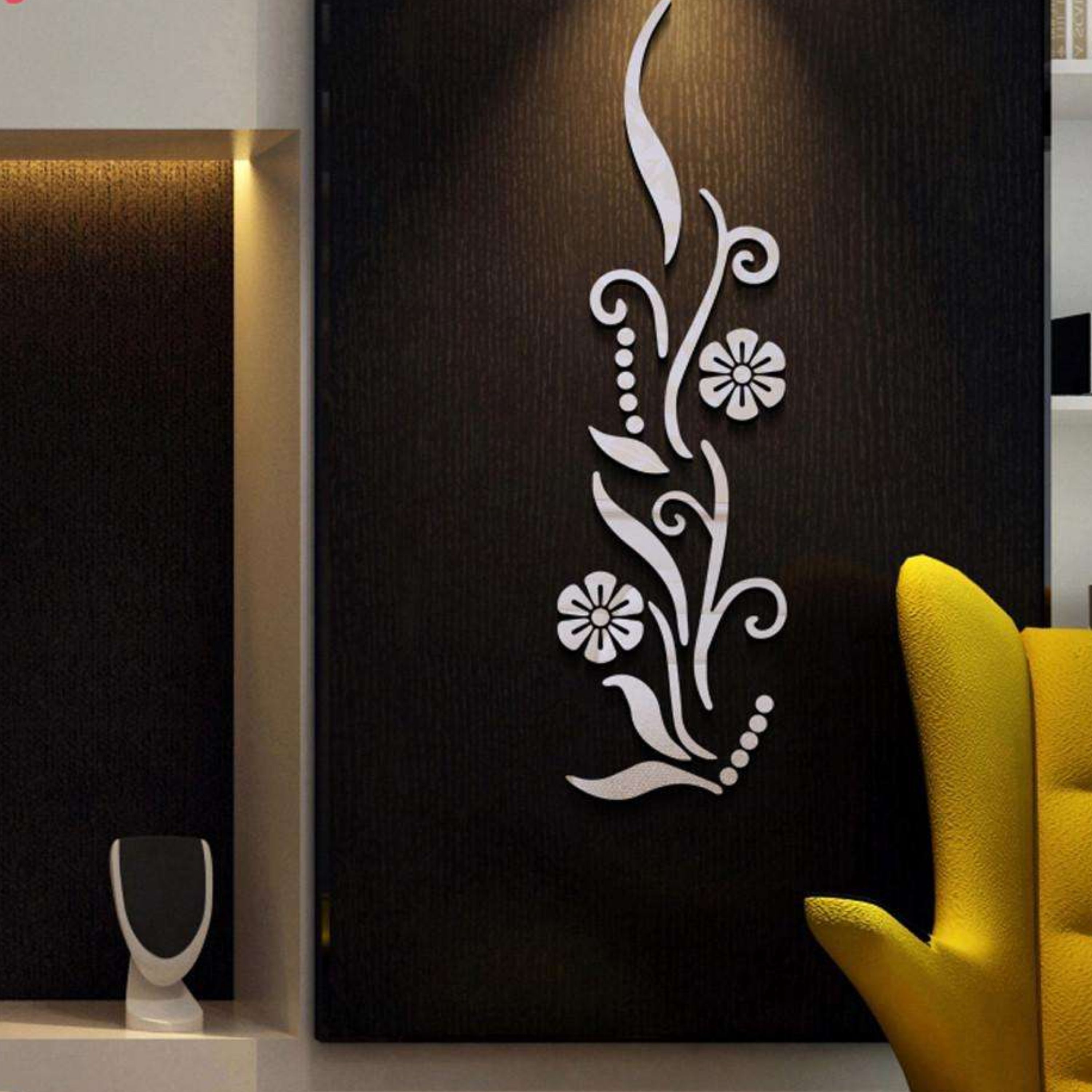 اینه دکوراتیو پدیده طرح گل