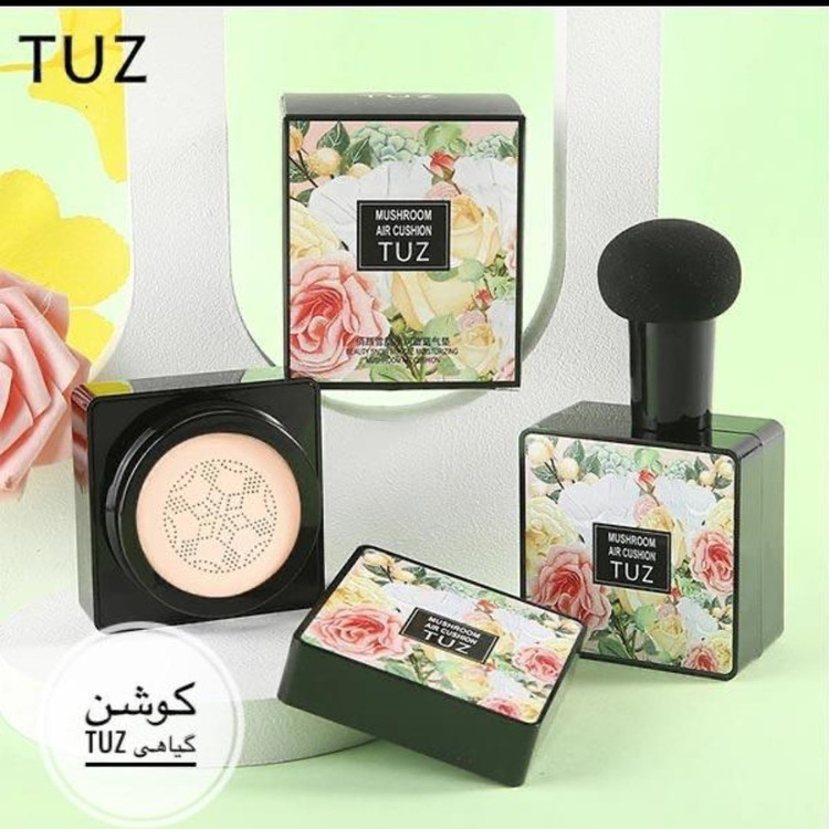 کوشن گیاهی توز Tuz شماره 2 پنکک مایع شماره طبیعی دو قابل استفاده به عنوان کرم پودر