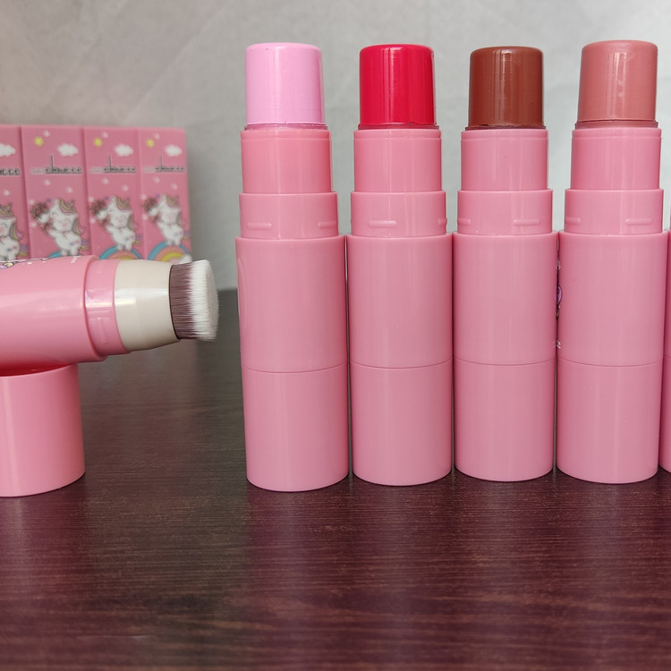 رژگونه دوطرفه کاکائویی استیکی طرح یونیکورن