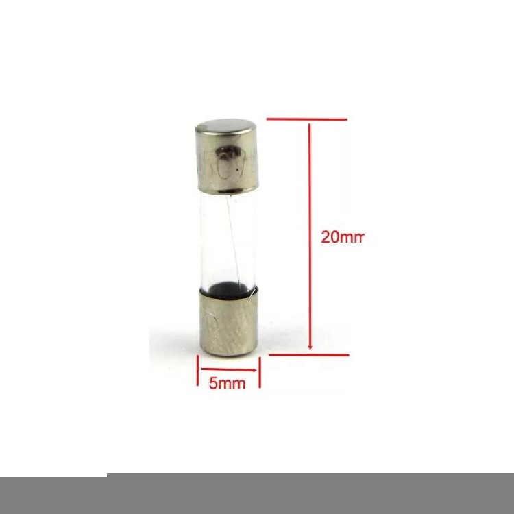 فیوز شیشه ای 12A کوتاه 5x20