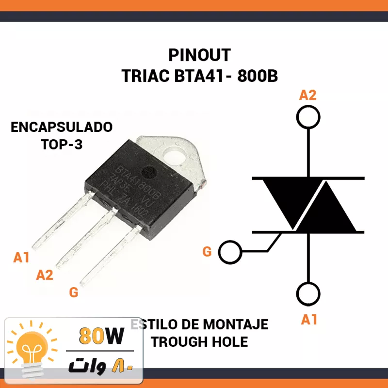 ترایاک BTA41-800B پکیج TOP-3