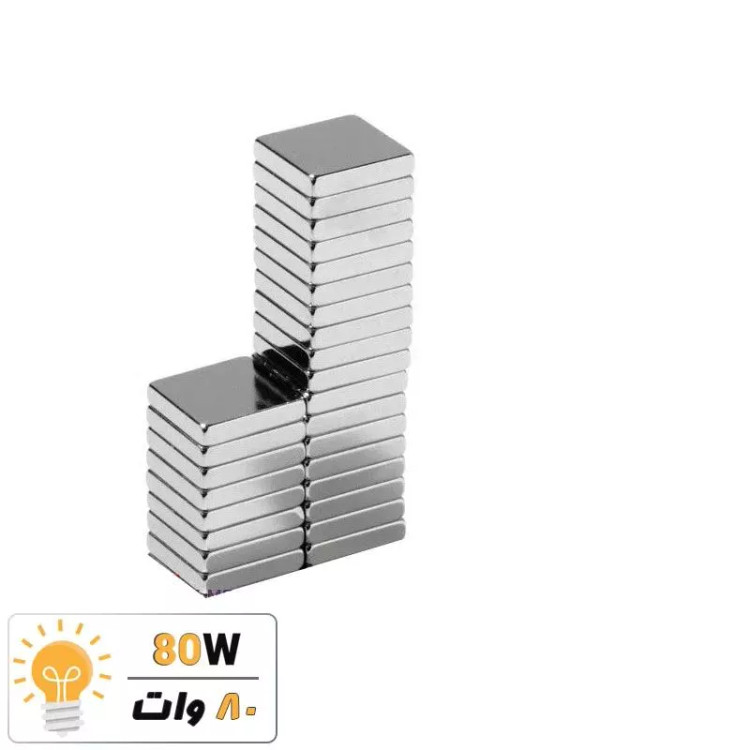 آهنربا بلوک نیودیمیوم 10x10x2 ND گرید 42