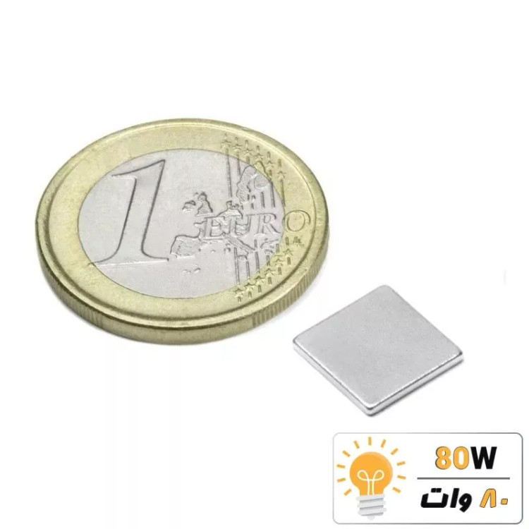 آهنربا بلوک نیودیمیوم 10x10x1 ND گرید 42
