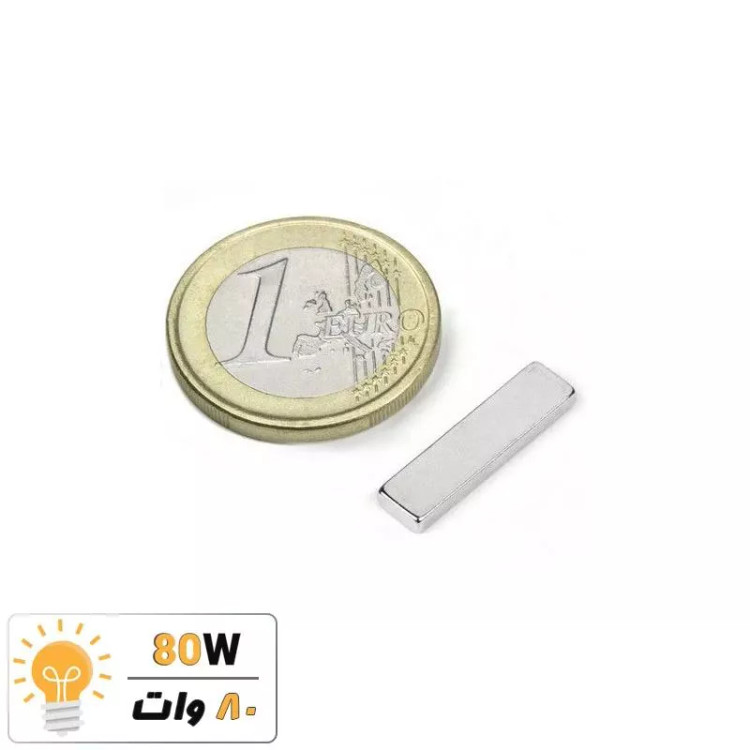 آهنربا بلوک نیودیمیوم 20x5x2 ND گرید 35