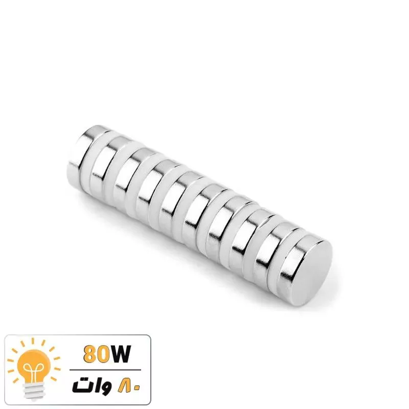 آهنربا گرد (استوانه - دیسک) نیودیمیوم 12x3 ND گرید 35