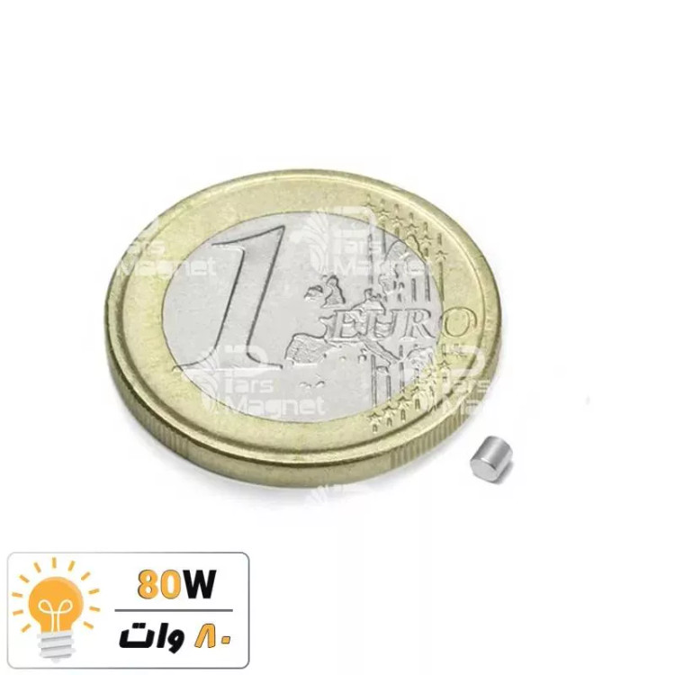 آهنربا گرد (استوانه - دیسک) نیودیمیوم 2x2 ND گرید 42
