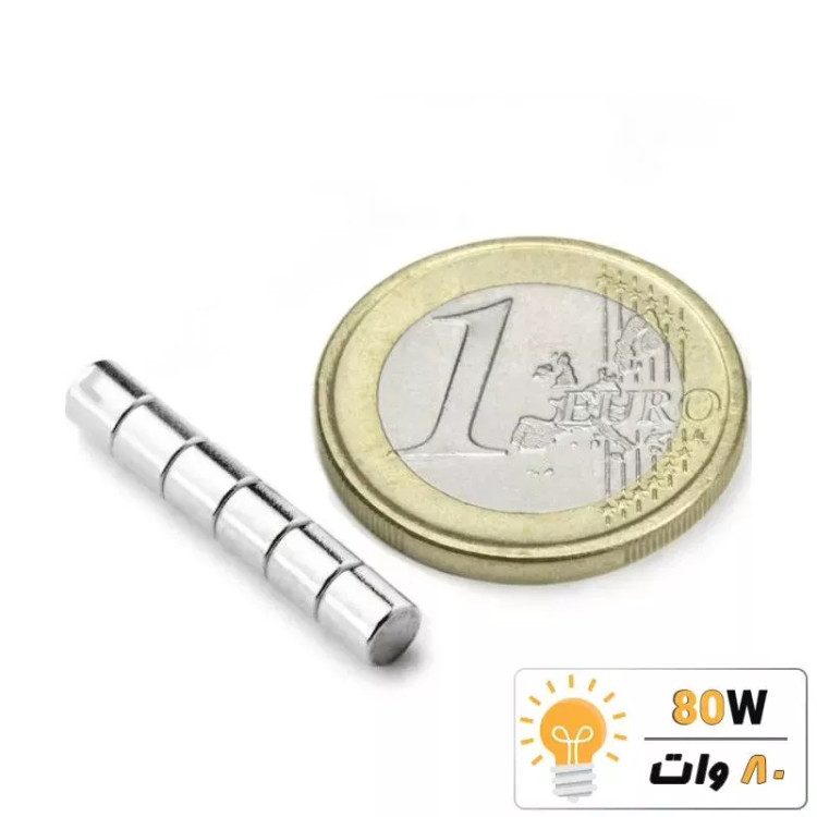 آهنربا گرد (استوانه - دیسک) نیودیمیوم 4x4 ND گرید 35