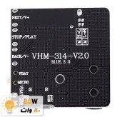 ماژول بلوتوث صوتی VHM-314-V2 دارای خروجی AUX و کلیدهای کنترلی