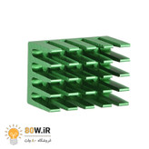 هیت سینک مخصوص پردازنده و تراشه های SMD سبز رنگ سایز 20x14x11mm