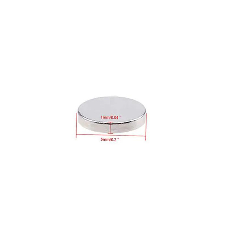 آهنربا گرد (استوانه - دیسک) نیودیمیوم 5x1 ND گرید 35