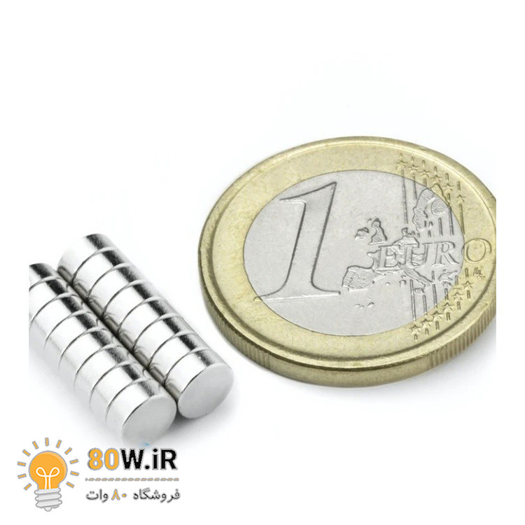 آهنربا گرد (استوانه - دیسک) نیودیمیوم 5x2 ND گرید 35