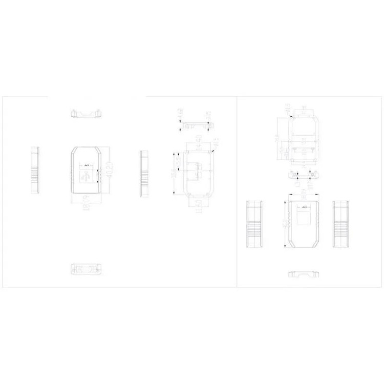 جعبه USB حرفه ای MBS27 سایز 40x17x10mm