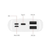 کیس پاوربانک X3 با دو خروجی USB به همراه نمایشگر