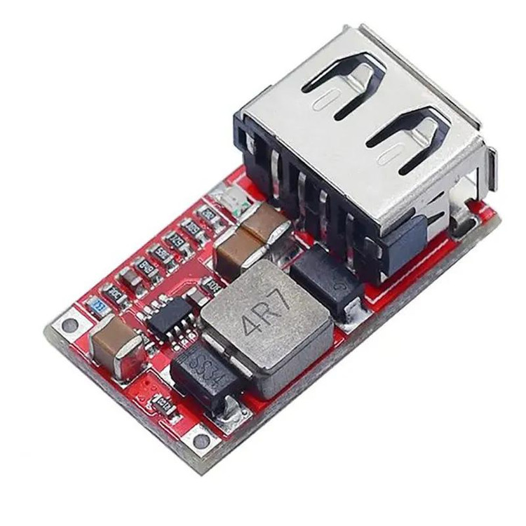 ماژول تغذیه USB کاهنده DC به DC از 6V-24V به 5V 3A