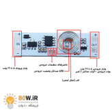 ماژول سنسور نور لمسی القایی کابینتی (فنری) 5 الی 24 ولت