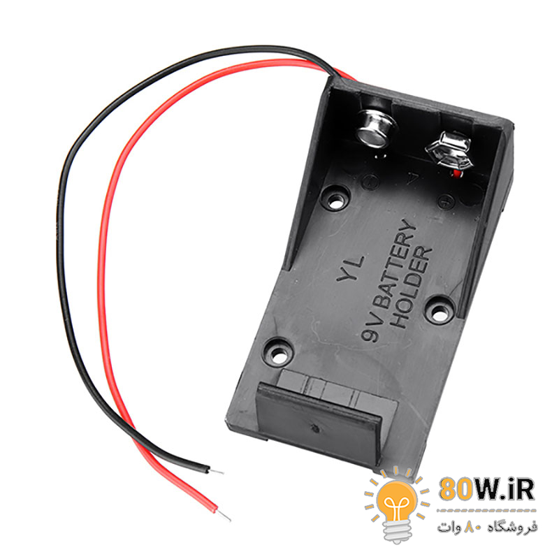 جا باتری کتابی 9 ولت تخت 9V-6F22