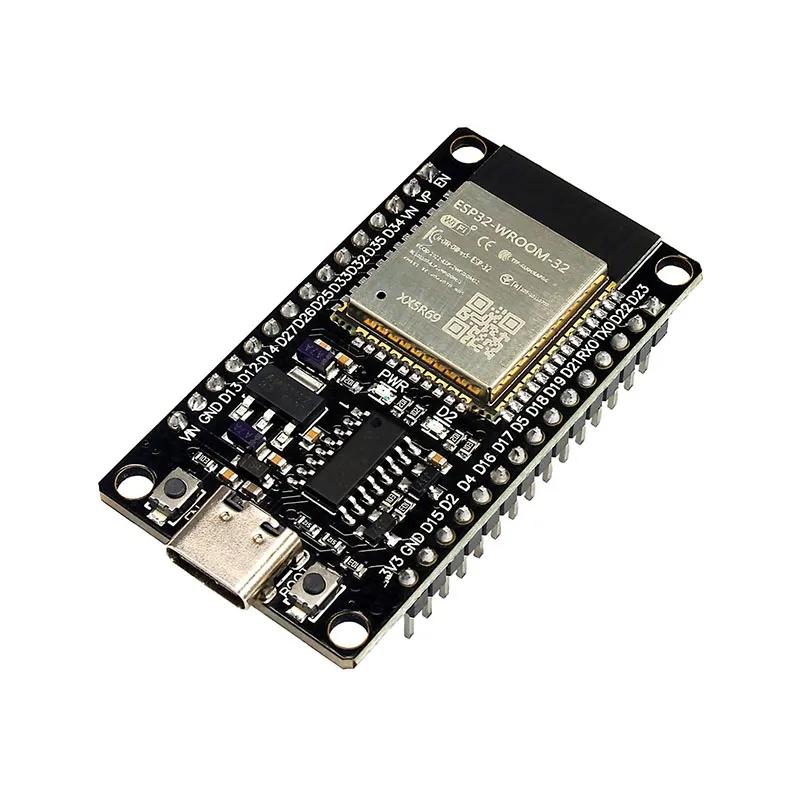 برد توسعه ESP32-WROOM-32 دارای بلوتوث، وای فای و مبدل CH340