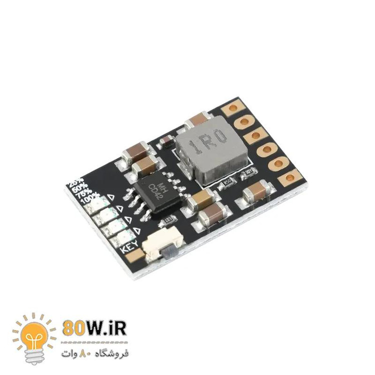 ماژول شارژ و دشارژ باتری لیتیومی تک سل با نشانگر درصد شارژ MH-CD42