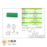 ترمینال پیچی 3پین KF128 5.0mm رنگ سبز