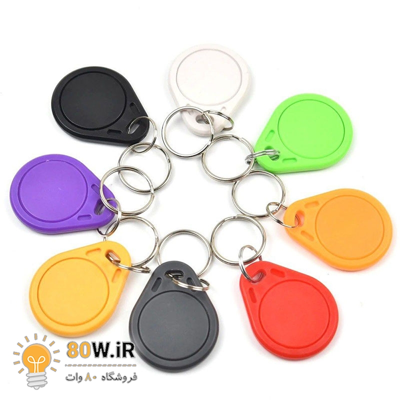تگ RFID سر کلیدی IC key - فرکانس 13.56MHz خاکستری