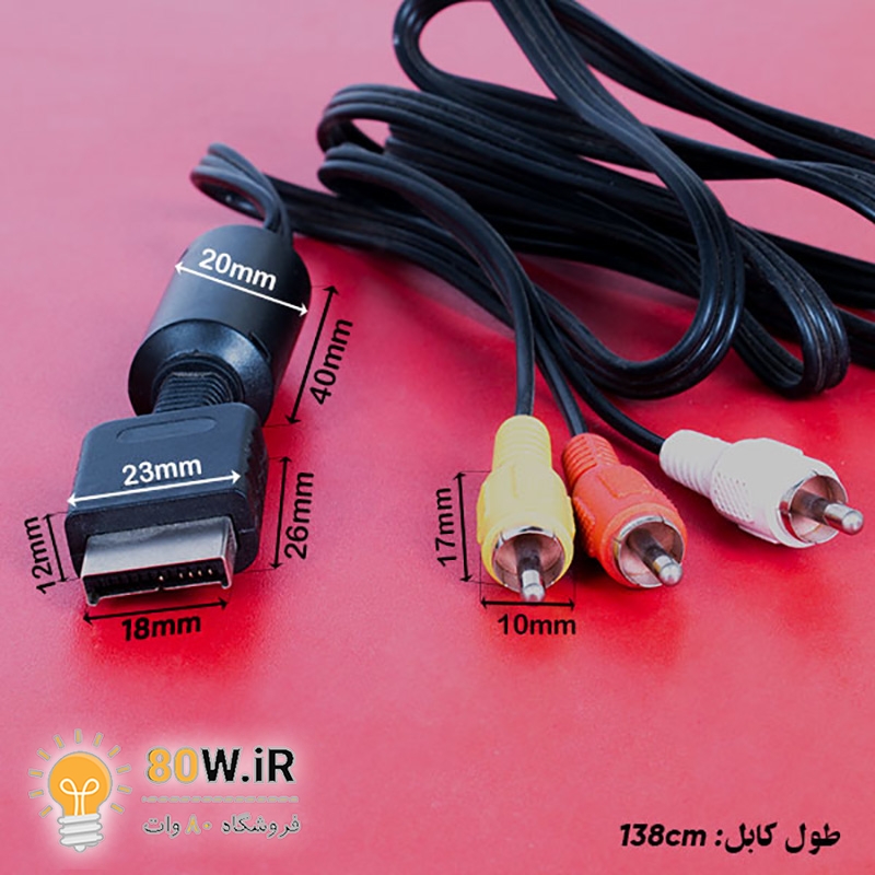 کابل تصویر کامپوننت به RCA پلی استیشن