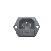 سوکت پاور Power AC مادگی فیوزدار جاپیچدار