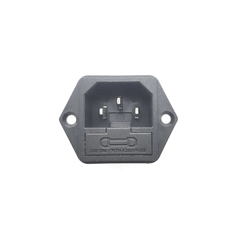 سوکت پاور Power AC مادگی فیوزدار جاپیچدار