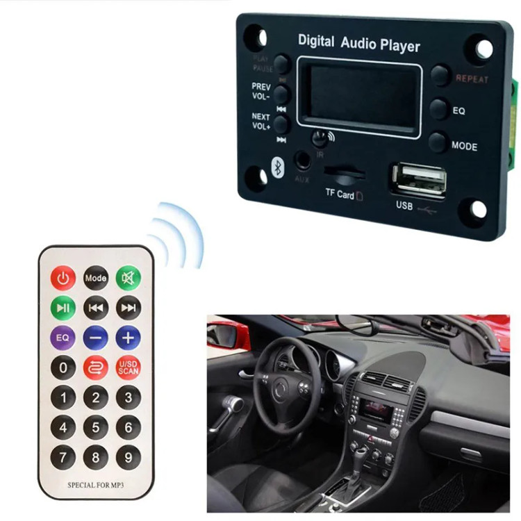 پخش کننده MP3 PLAYER پنلی بلوتوثی 12V مدل G016