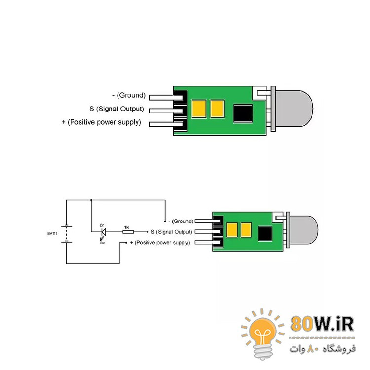 ماژول سنسور تشخیص حرکت PIR مدل HC-SR505