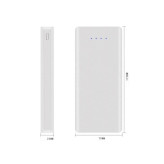 کیس پاوربانک 20000mAh با ورودی Type-C و micro USB و دو خروجی USB مدل W8