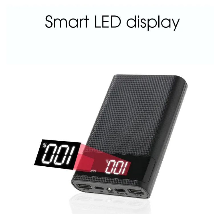 کیس پاوربانک KA4 فست شارژ QC با دو ورودی Micro - Type-C و دو خروجی USB