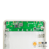 کیس پاوربانک 20000mAh با ورودی Type-C و micro USB و دو خروجی USB مدل W8