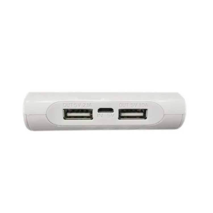 کیس پاوربانک 12000mAh دو خروجی USB به همراه نمایشگر و برد 4 باتری