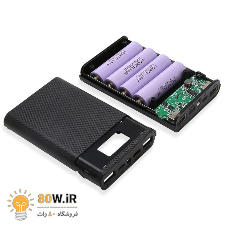 کیس پاوربانک KA4 با دو ورودی Micro Type-C