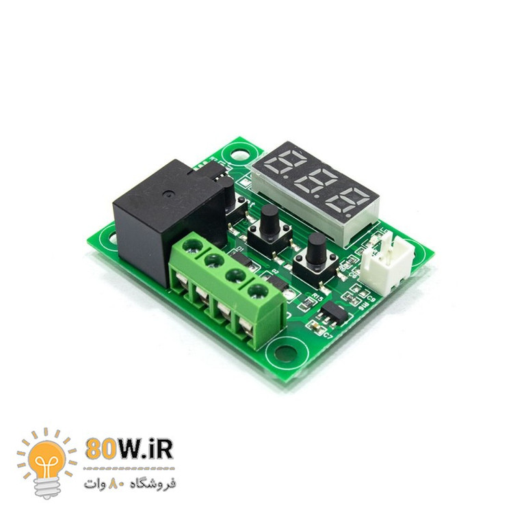 ماژول ترموستات دیجیتال XH-W1209 دارای نمایشگر و کلیدهای کنترلی