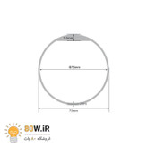 تگ RFID دستبندی سیلیکونی 125KHZ قطر 75mm (قرمز)