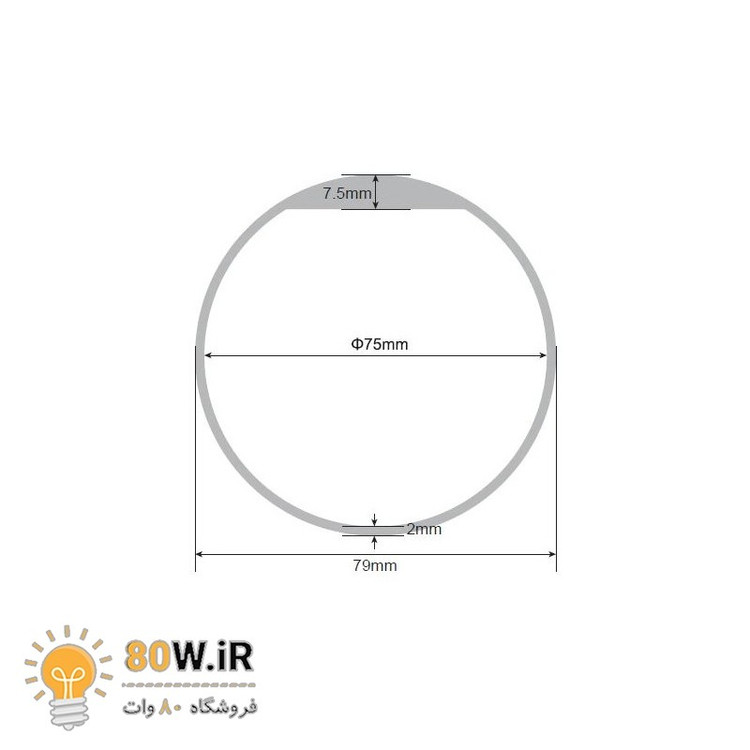 تگ RFID دستبندی سیلیکونی 125KHZ قطر 75mm (قرمز)