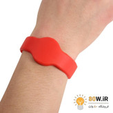 تگ RFID دستبندی سیلیکونی 125KHZ قطر 75mm (قرمز)