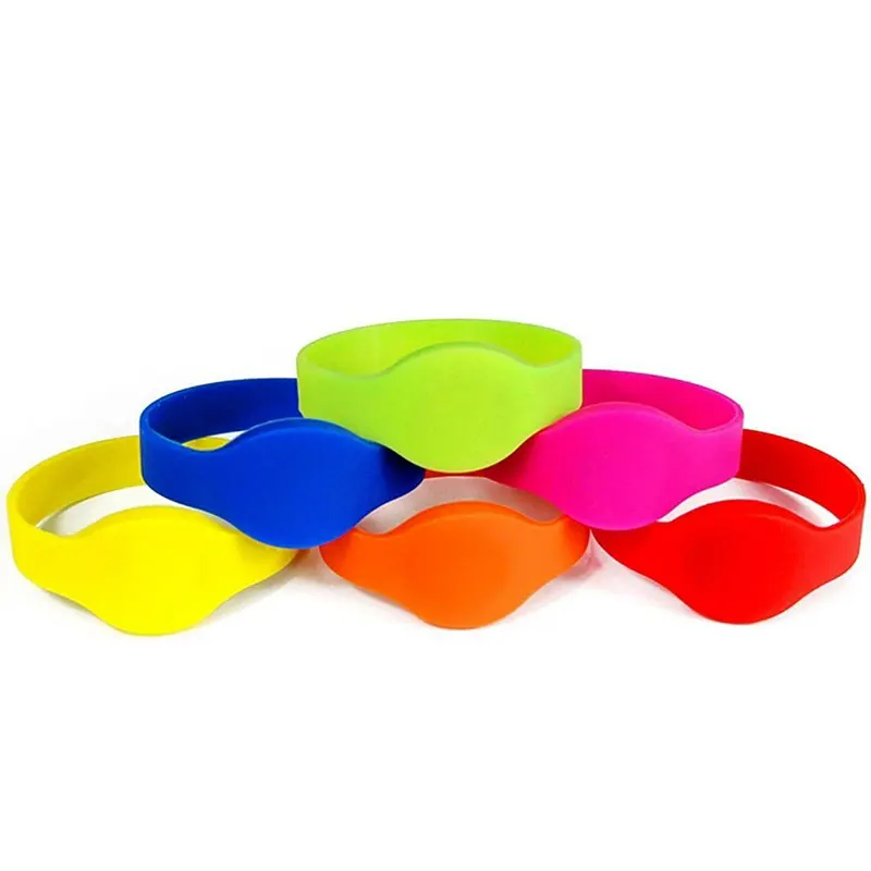 تگ RFID دستبندی سیلیکونی 125KHZ قطر 75mm (زرد)
